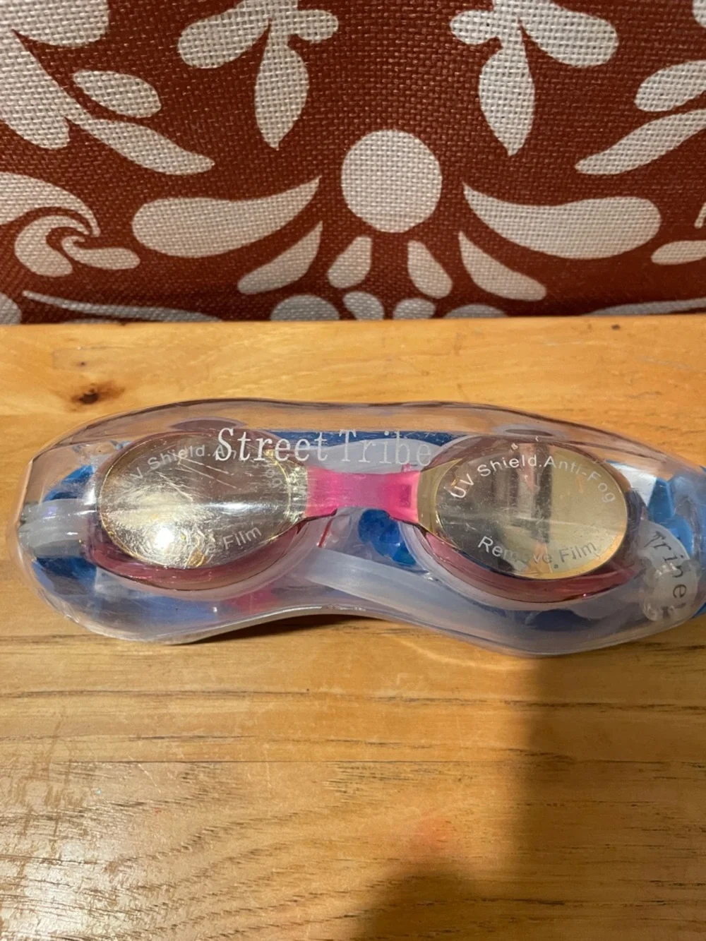 Street Tribe Professional Swimming Goggles with Case NWT